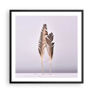 Póster en marco negro - Contra la nada - 60x60 cm