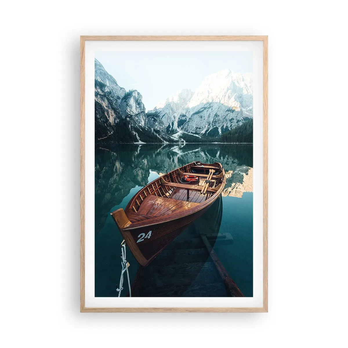 Póster en marco roble claro - Como pintado en cristal - 61x91 cm