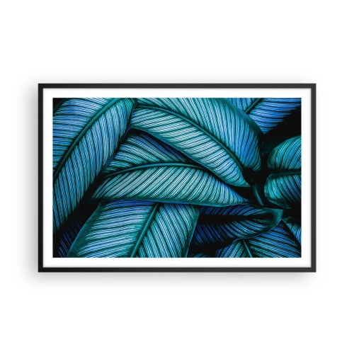 Póster en marco negro - Líneas de vida - 91x61 cm