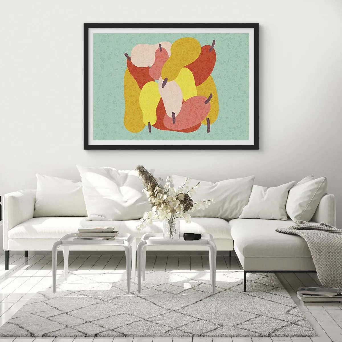 Póster en marco negro - Saborear el sol del verano - 50x40 cm