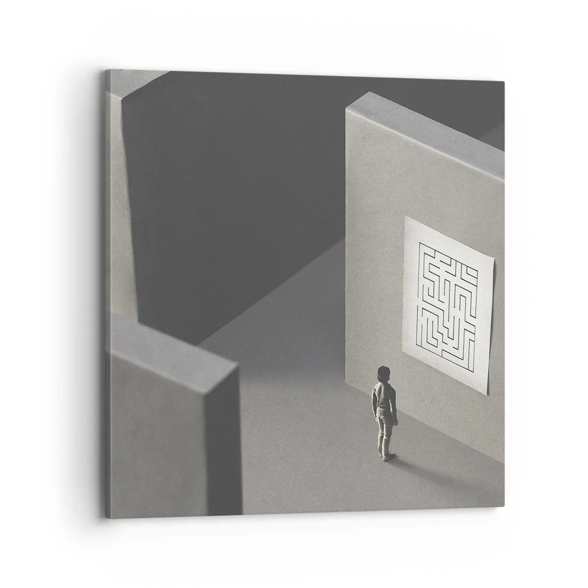 Cuadro sobre lienzo - Impresión de Imagen - ¿Pero dónde estoy? - 70x70 cm