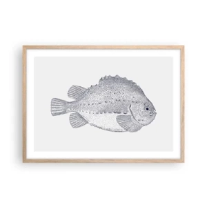 Póster en marco roble claro - Para el álbum del naturalista - 70x50 cm