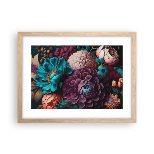 Póster en marco roble claro - Naturaleza en abundancia - 40x30 cm