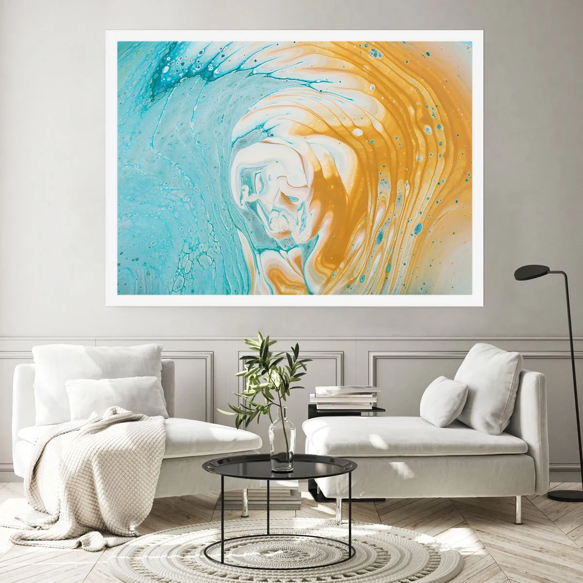 Póster - Remolino pastel - 91x61 cm