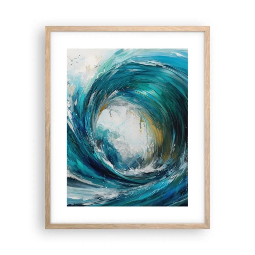 Póster en marco roble claro - Portal marino - 40x50 cm