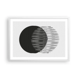 Póster en marco blanco - Su alter ego - 70x50 cm