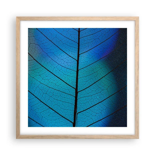Póster en marco roble claro - Construcción intrincada - 50x50 cm