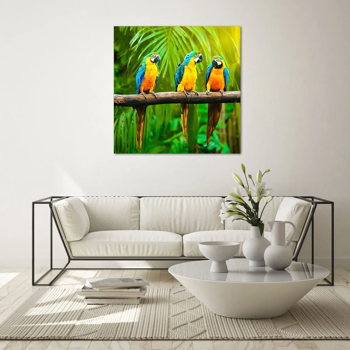 Cuadro sobre vidrio - Impresiones sobre Vidrio - ¿Y has oído que ella...? - 60x60 cm