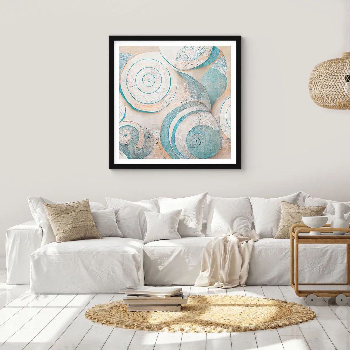Póster en marco negro - ¿Qué esconden en su interior? - 30x30 cm
