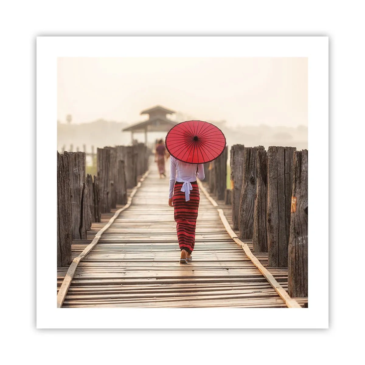 Póster - En un viejo puente - 50x50 cm