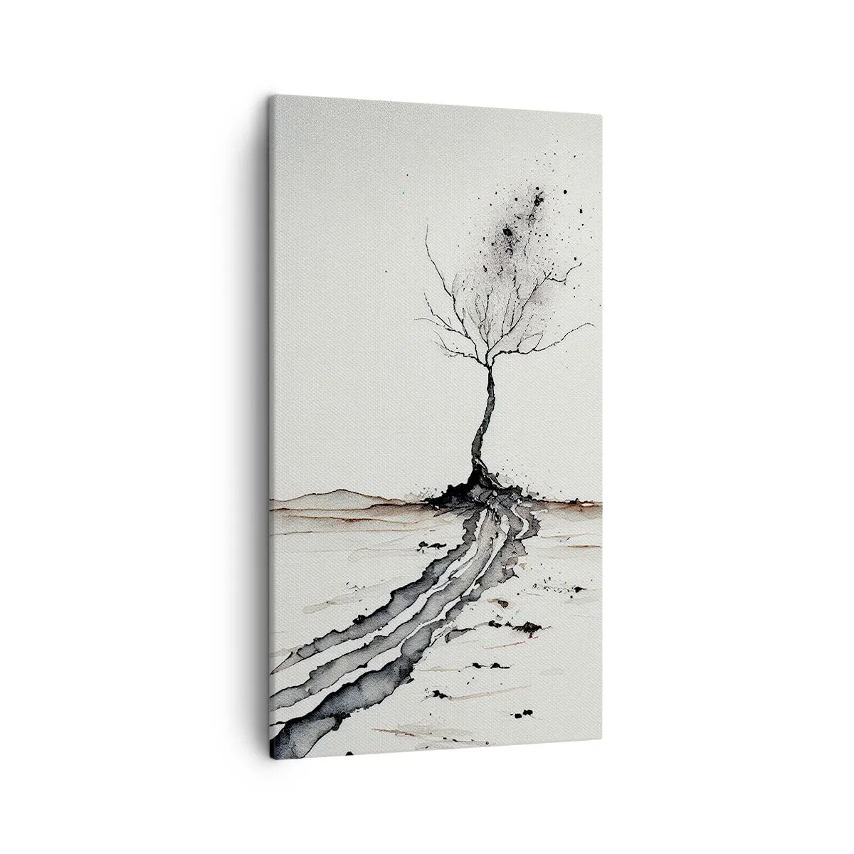 Cuadro sobre lienzo - Impresión de Imagen - Melancolía invernal - 45x80 cm