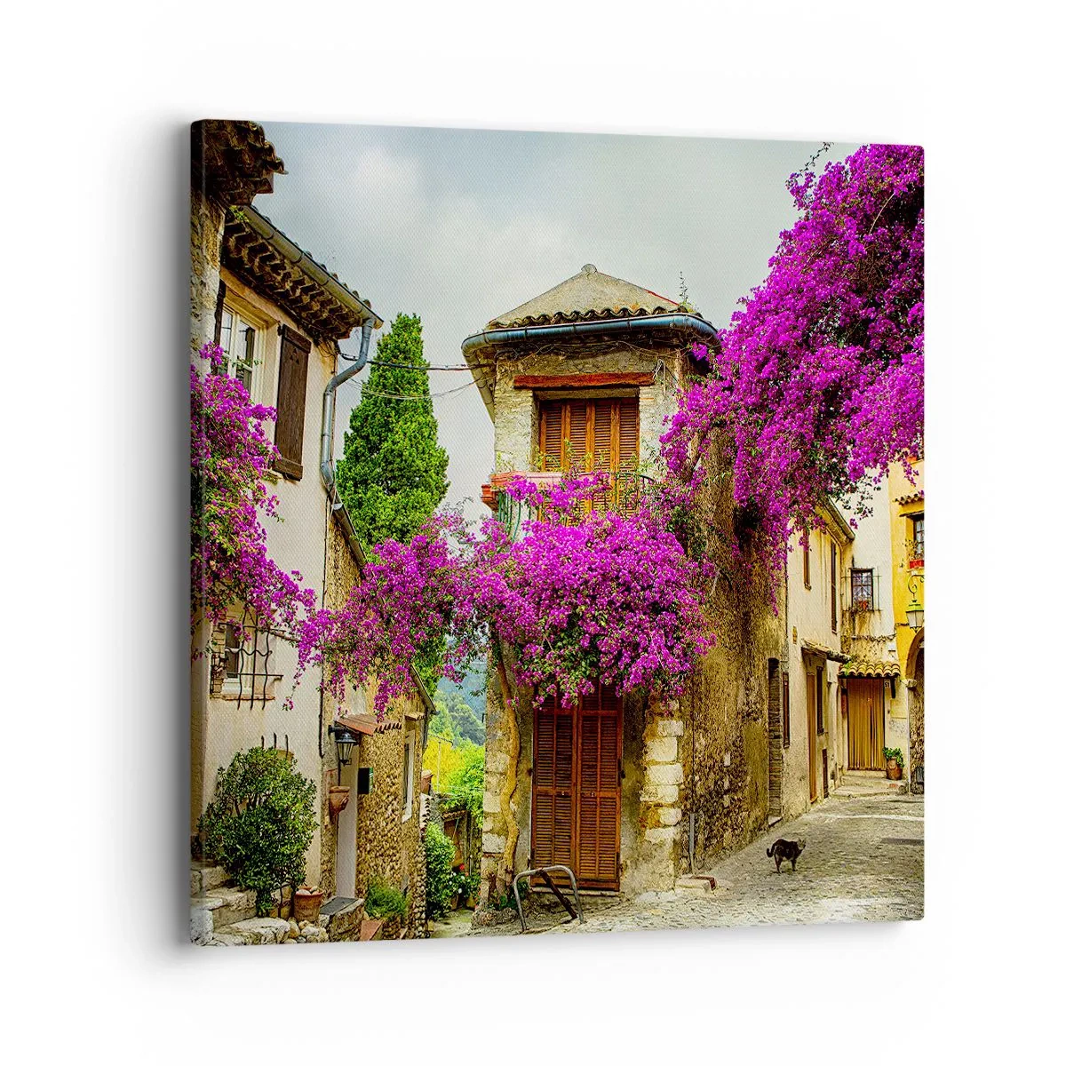 Cuadro sobre lienzo - Impresión de Imagen - Bajo un manto de flores - 40x40 cm