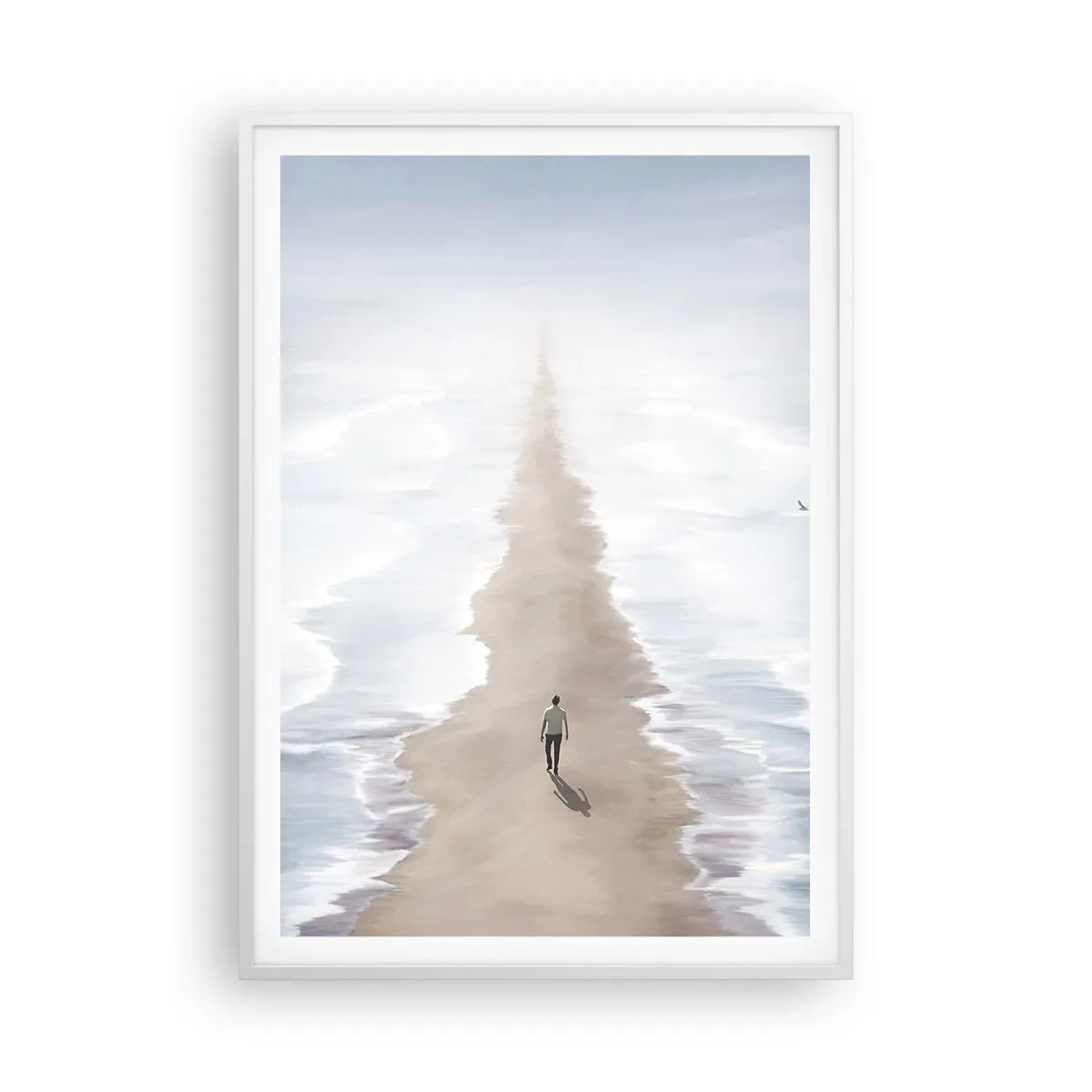 Póster en marco blanco - Un futuro brillante - 70x100 cm