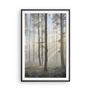 Póster en marco negro - La niebla también está despierta - 61x91 cm