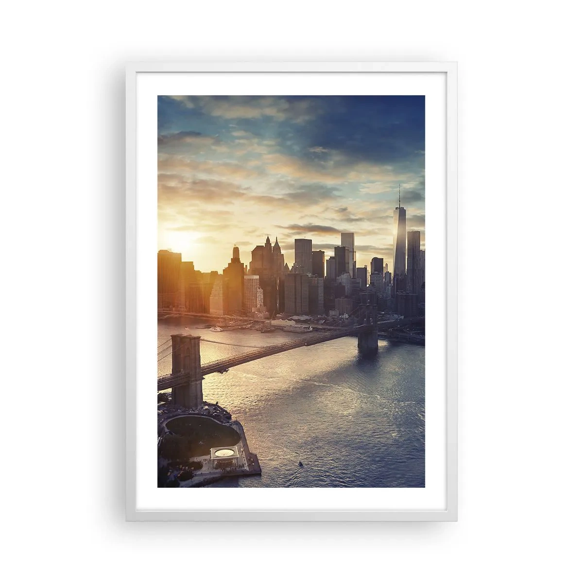 Póster en marco blanco - Un monumento a la cultura occidental - 50x70 cm