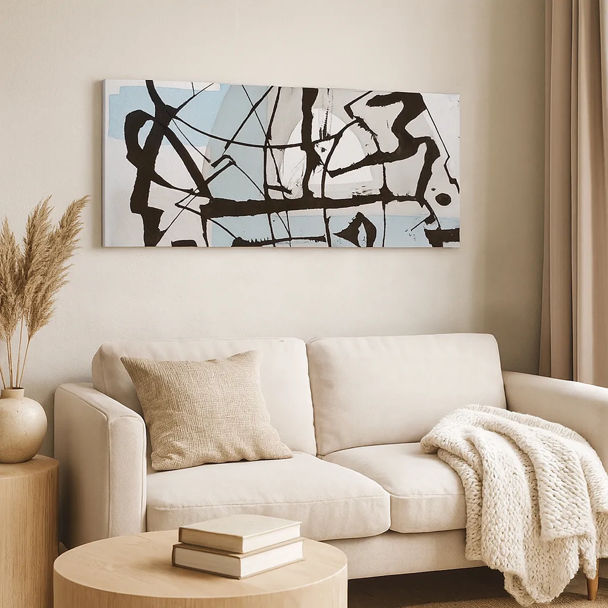 Cuadro sobre lienzo - Impresión de Imagen - Azul a pesar de todo - 30x30 cm