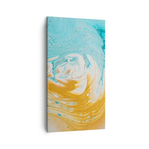 Cuadro sobre lienzo - Impresión de Imagen - Remolino pastel - 45x80 cm