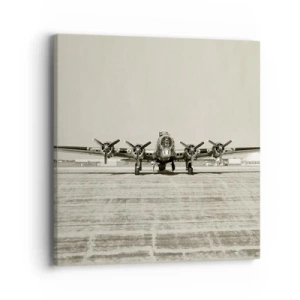 Cuadro sobre lienzo - Impresión de Imagen - Como siempre, preparado - 40x40 cm