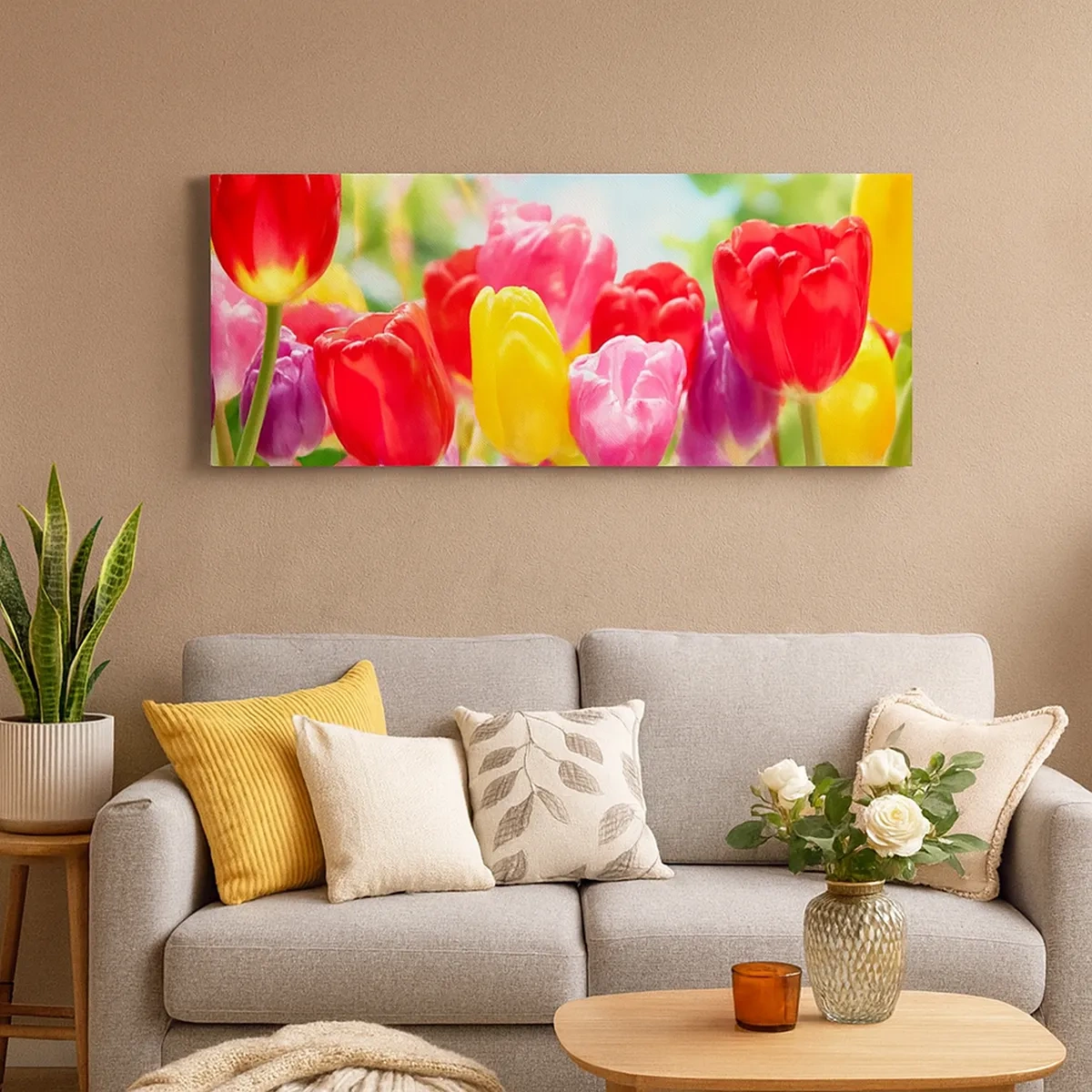 Cuadro sobre lienzo - Impresión de Imagen - Somos nosotros, ¡los colores de mayo! - 30x30 cm