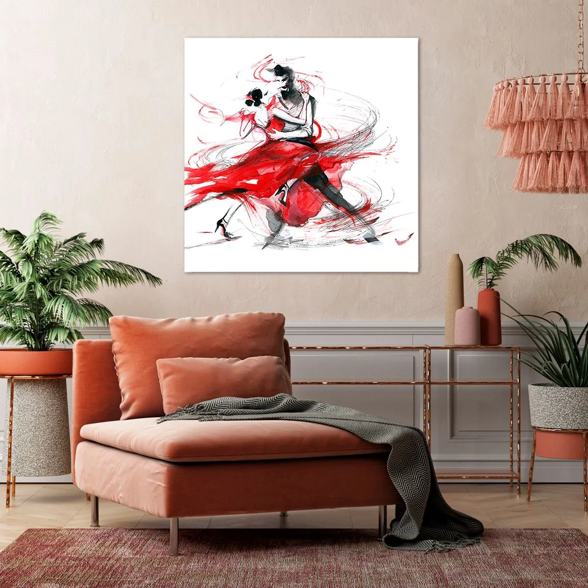 Cuadro sobre lienzo - Impresión de Imagen - El tango: el ritmo de la pasión - 30x30 cm