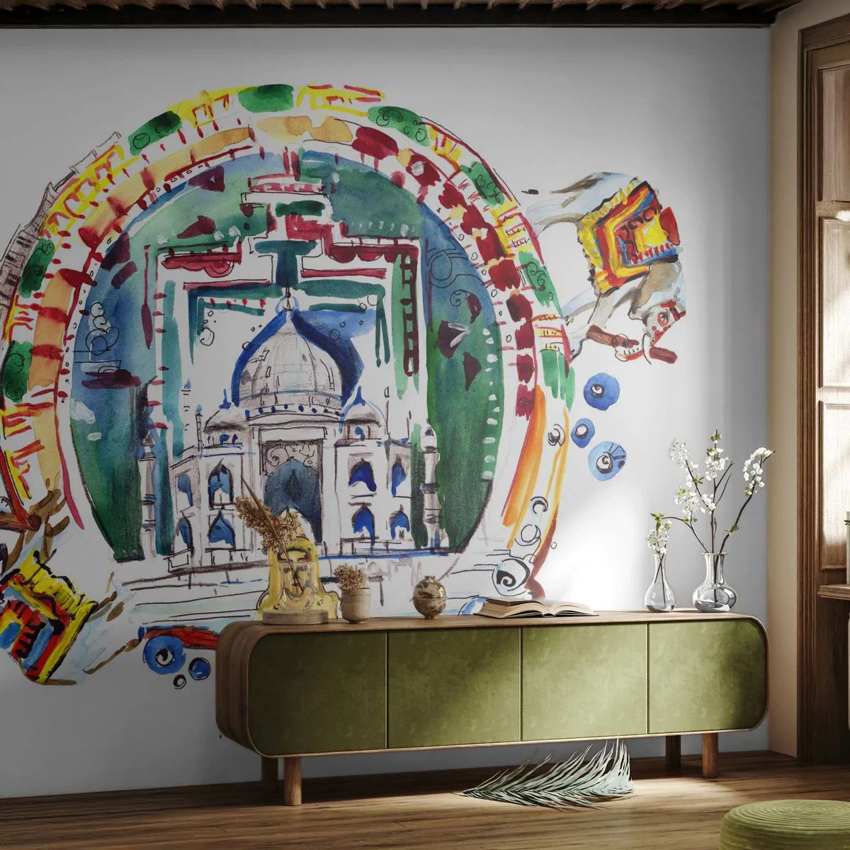 Fotomural Premium Canvas - Hindú - Buda, India, Budismo - 450x315 cm