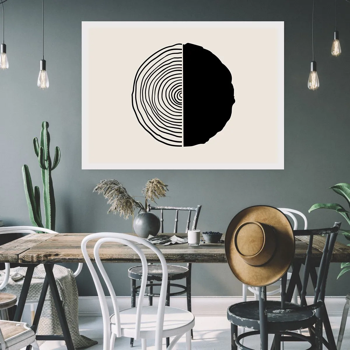 Póster - Mitad y mitad - 70x50 cm