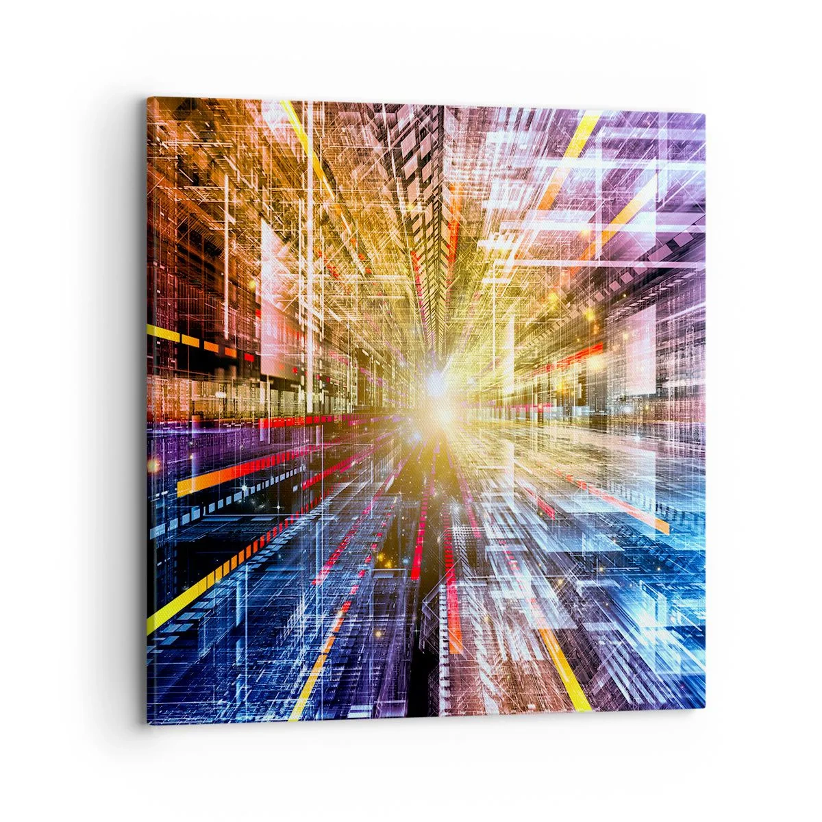 Cuadro sobre lienzo - Impresión de Imagen - Un pasillo luminoso - 70x70 cm