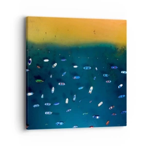 Cuadro sobre lienzo - Impresión de Imagen - Un juego de vacaciones - 40x40 cm