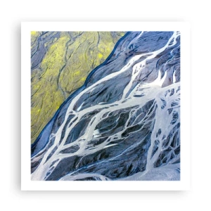 Póster - Las pinturas rupestres de la naturaleza - 60x60 cm