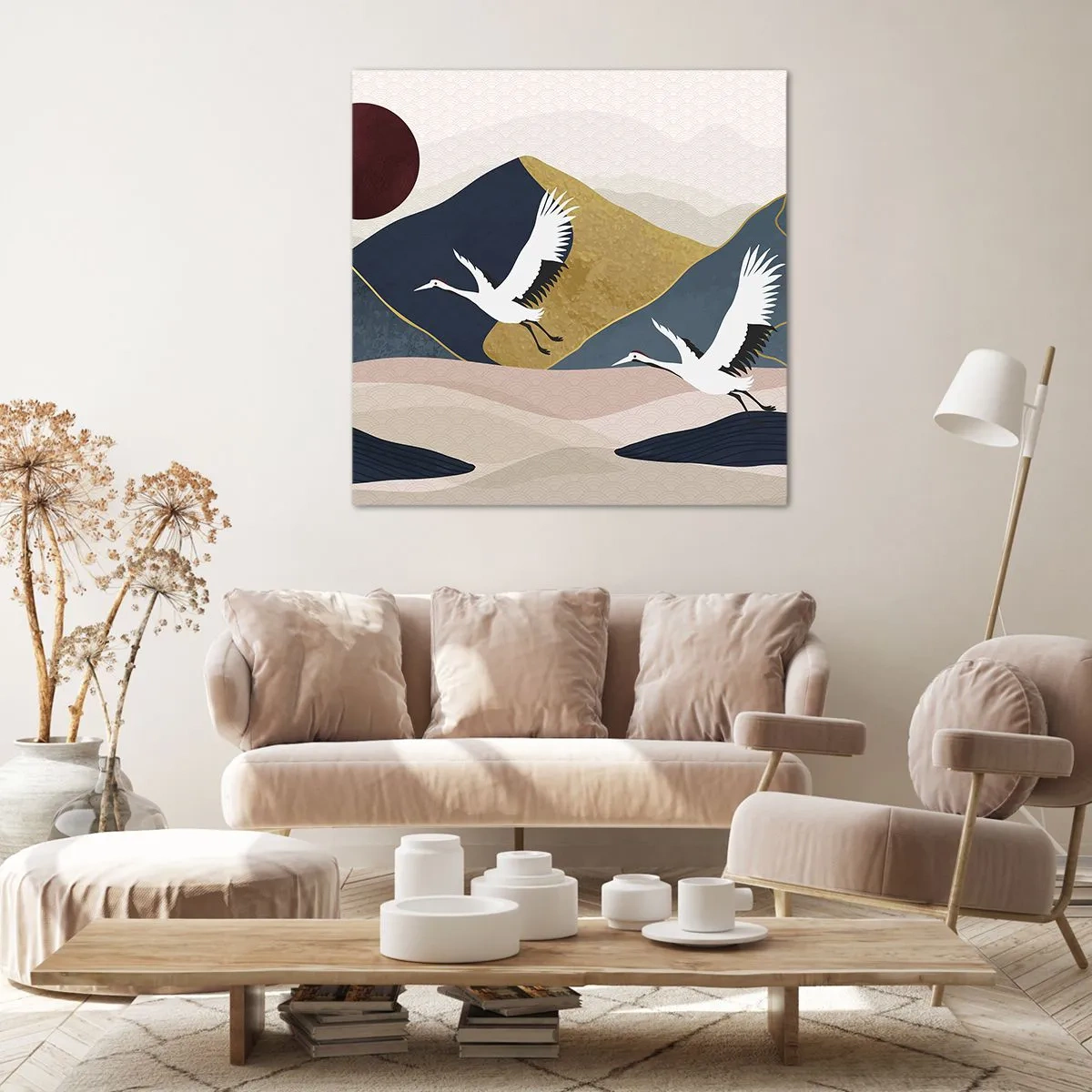 Cuadro sobre lienzo - Impresión de Imagen - Y el día ha vuelto a pasar volando - 60x60 cm