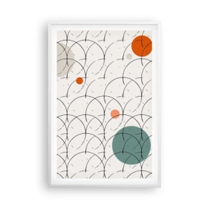 Póster en marco blanco - Con espíritu pop-art - 61x91 cm