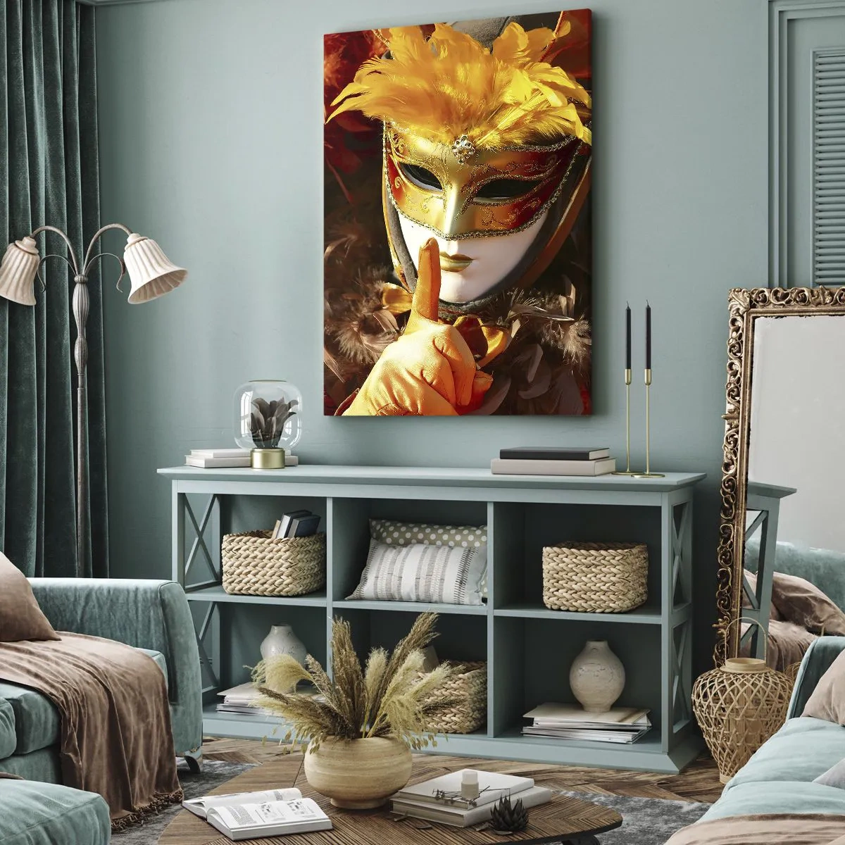 Cuadro sobre lienzo - Impresión de Imagen - El misterio es parte del juego - 55x100 cm
