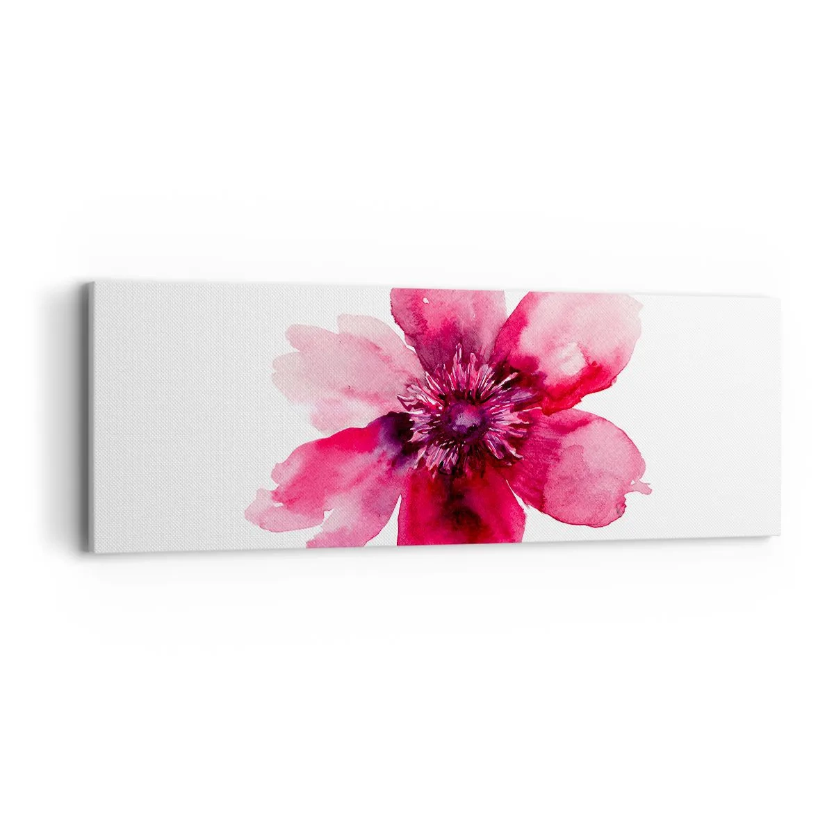 Cuadro sobre lienzo - Impresión de Imagen - Un beso con aroma a carmín - 90x30 cm