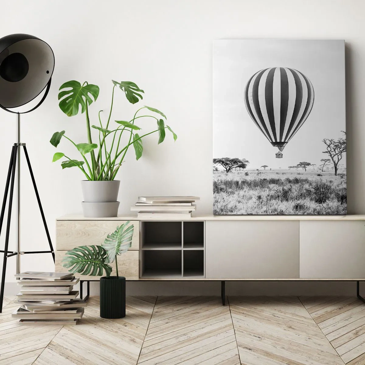 Cuadro sobre lienzo - Impresión de Imagen - Sobre la sabana - 45x80 cm