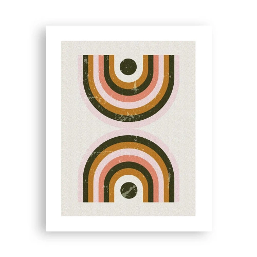 Póster - Abstracción gemela - 40x50 cm