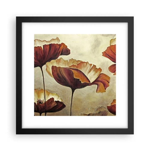 Póster en marco negro - Prado de prados - 30x30 cm