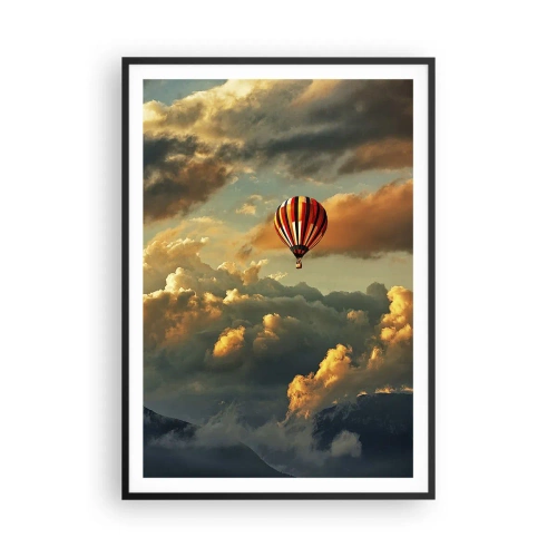 Póster en marco negro - Vuelo porque quiero - 70x100 cm