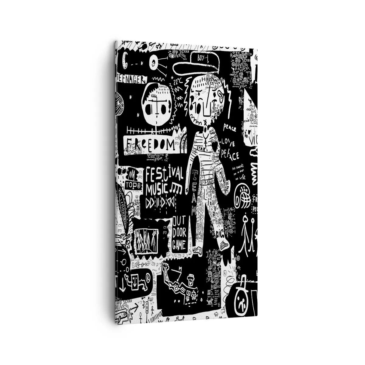Cuadro sobre lienzo - Impresión de Imagen - La juventud espiritual de la ley y la alegría - 45x80 cm