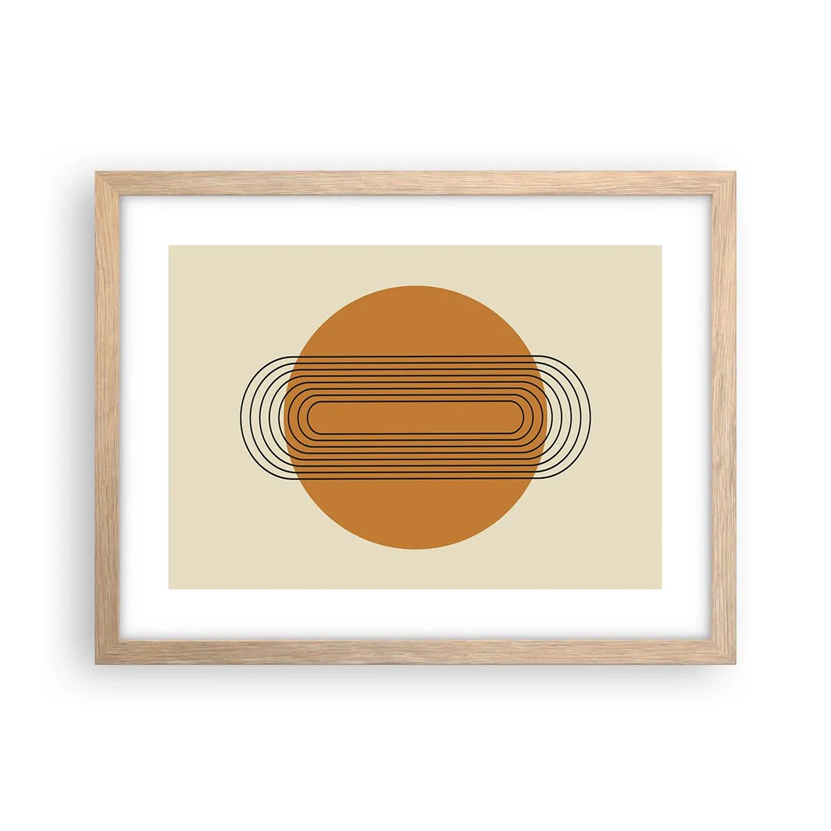 Póster en marco roble claro - El plan perfecto - 40x30 cm