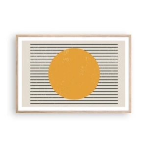 Póster en marco roble claro - El poder de la sencillez - 91x61 cm