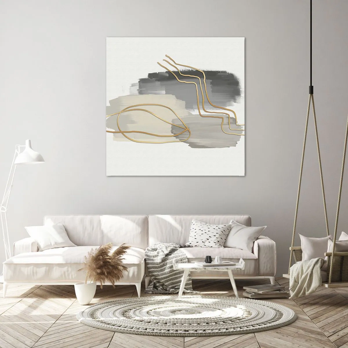 Cuadro sobre lienzo - Impresión de Imagen - Persistencia y movimiento - 40x40 cm