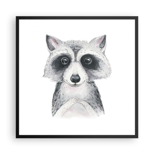 Póster en marco negro - Un momento para la emoción - 60x60 cm