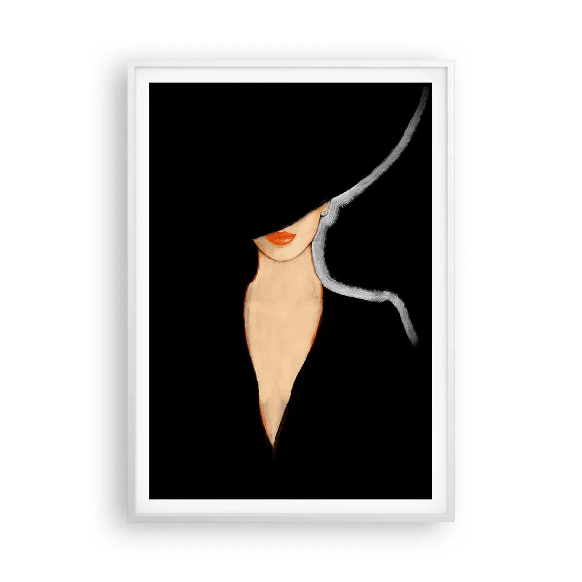 Póster en marco blanco - Elegancia y estilo - 70x100 cm
