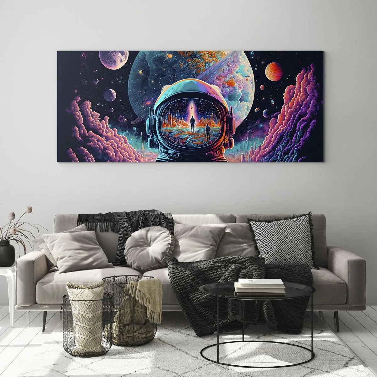 Cuadro sobre vidrio - Impresiones sobre Vidrio - Sueños de niño - 100x40 cm