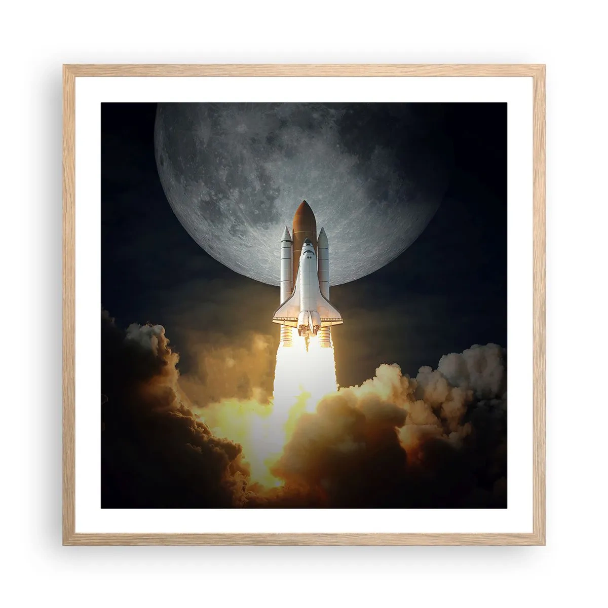 Póster en marco roble claro - El comienzo de una aventura sobrenatural - 60x60 cm