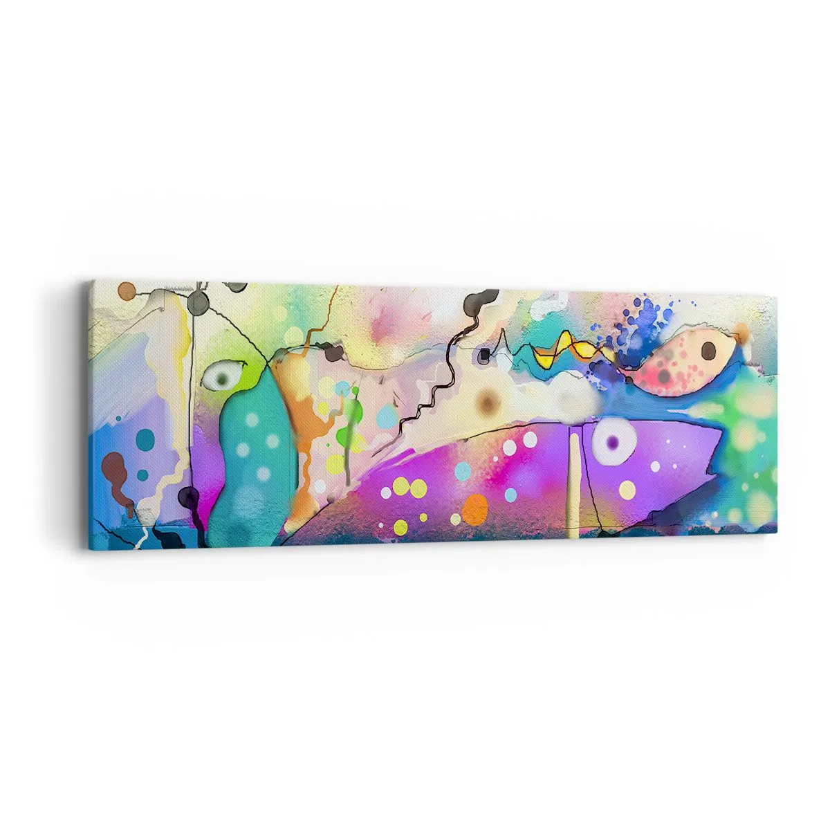Cuadro sobre lienzo - Impresión de Imagen - ¡No hay palabras! - 90x30 cm