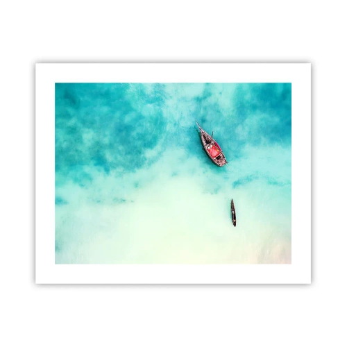 Póster - Porque en las playas de Zanzíbar, cuando las aguas se desbordan... - 50x40 cm