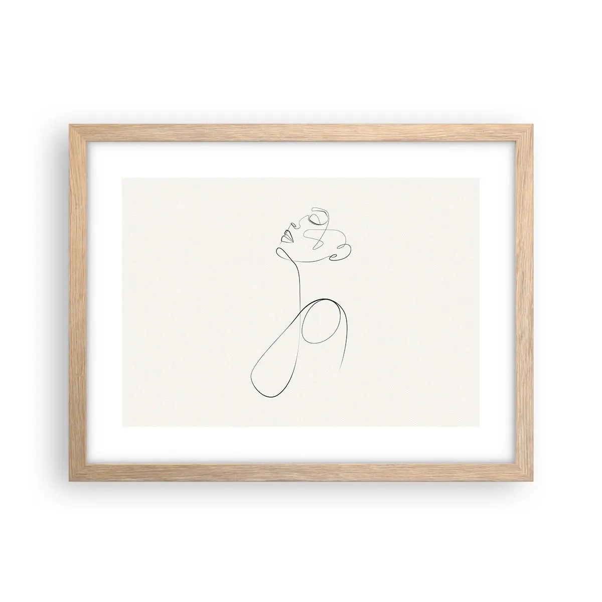 Póster en marco roble claro - En el bucle de los sueños - 40x30 cm