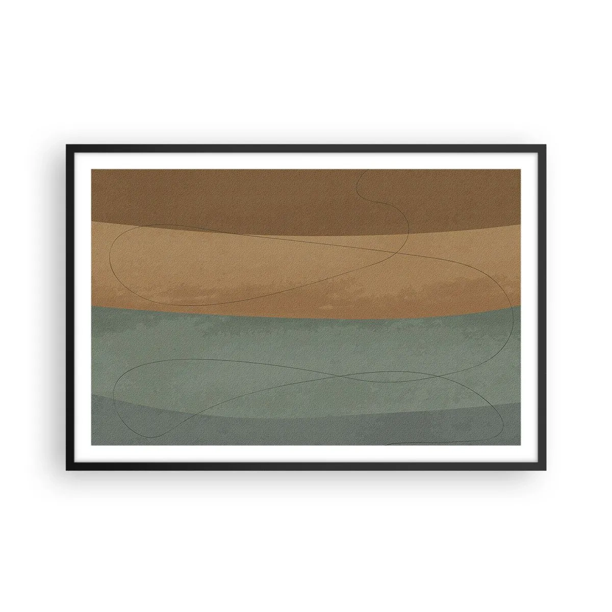 Póster en marco negro - Composición horizontal - 91x61 cm
