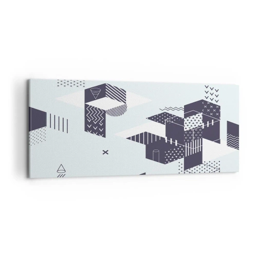 Cuadro sobre lienzo - Impresión de Imagen - Las matemáticas en el alma - 100x40 cm